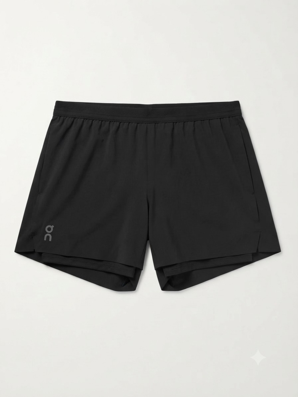 NWT On Running Women's Black Split-Hem Athletic Shorts Size M